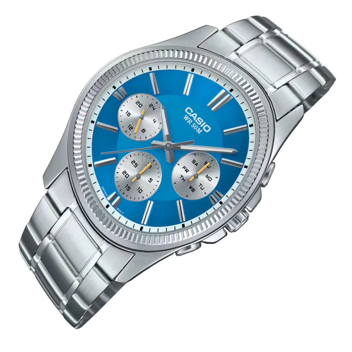 Casio Analogue Enticer Ice Blue Dial Casual Men's Watch | MTP-1375D-2A2V